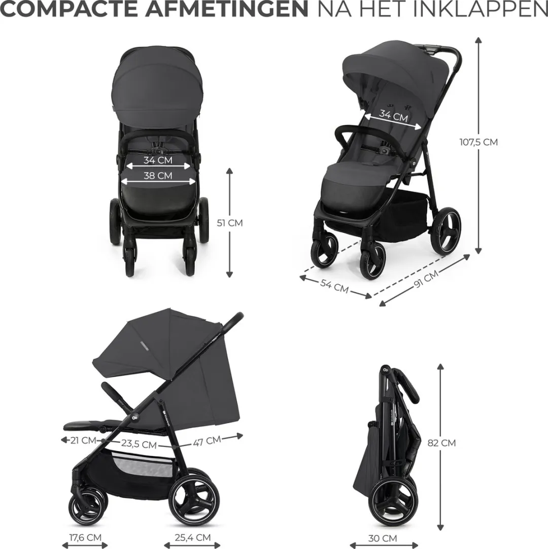 KinderKraft TRIG 3 Buggy - Grijs