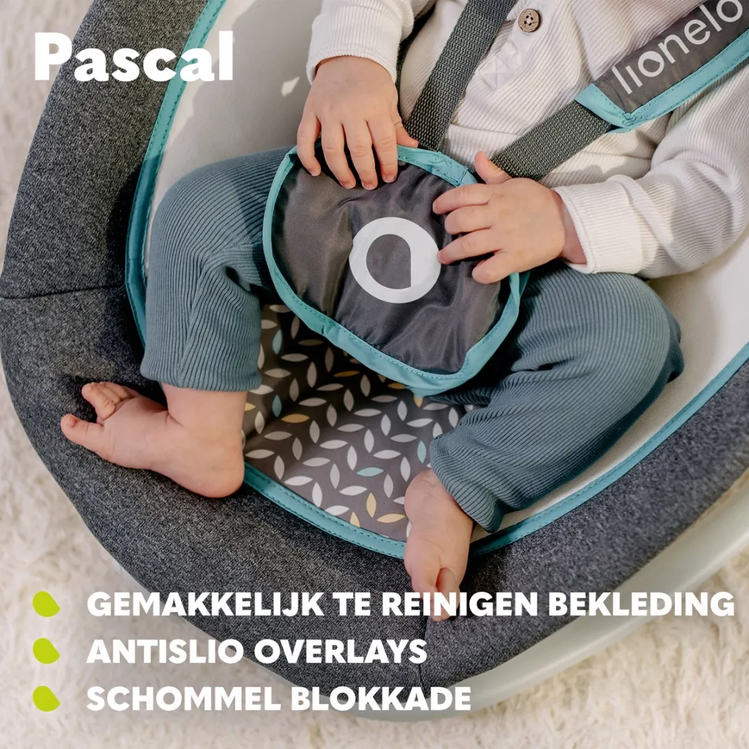 Lionelo Pascal Baby Wipstoel - Grijs/Scandi