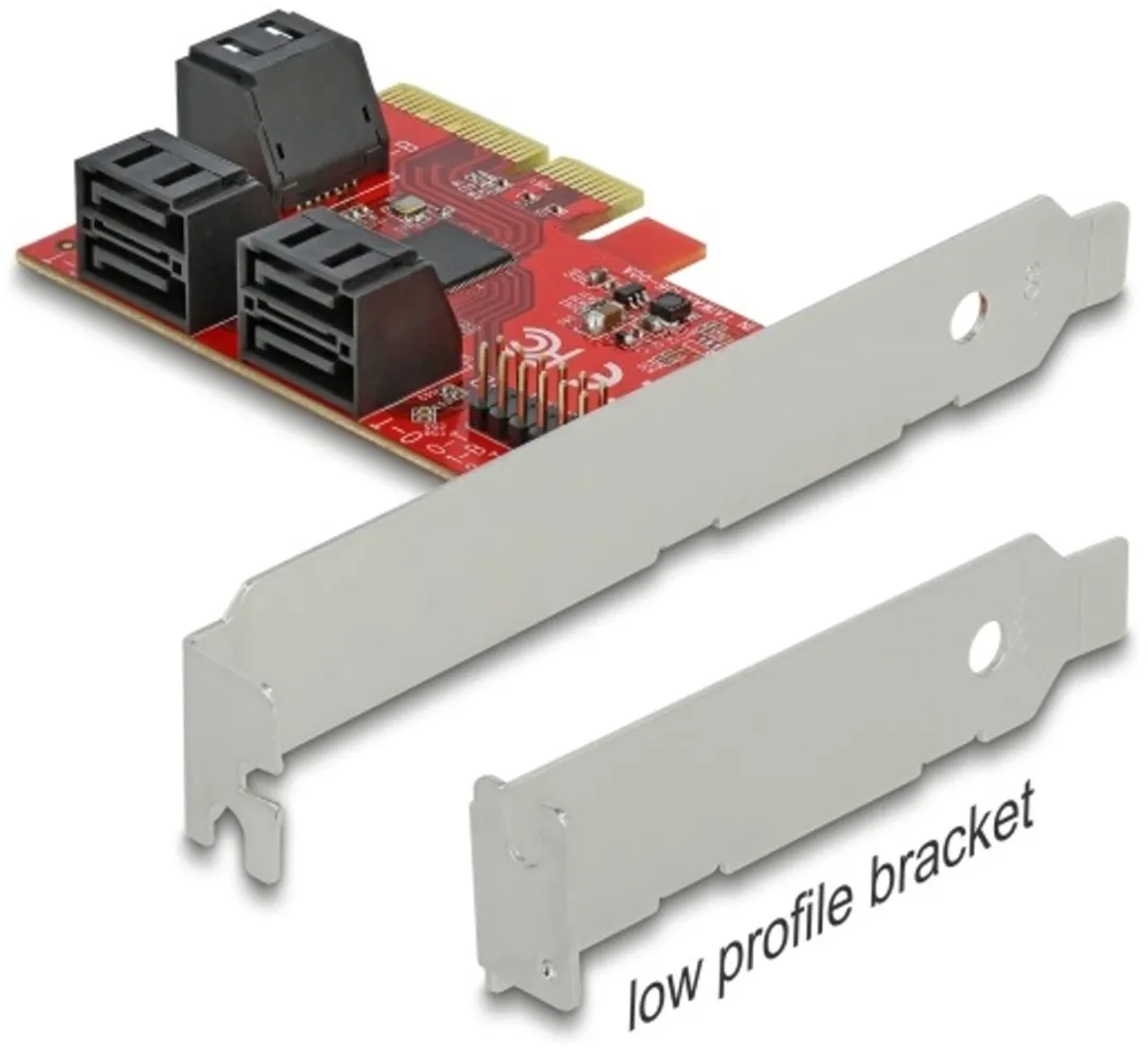 Delock 6-Port SATA PCIe x4 Kaart