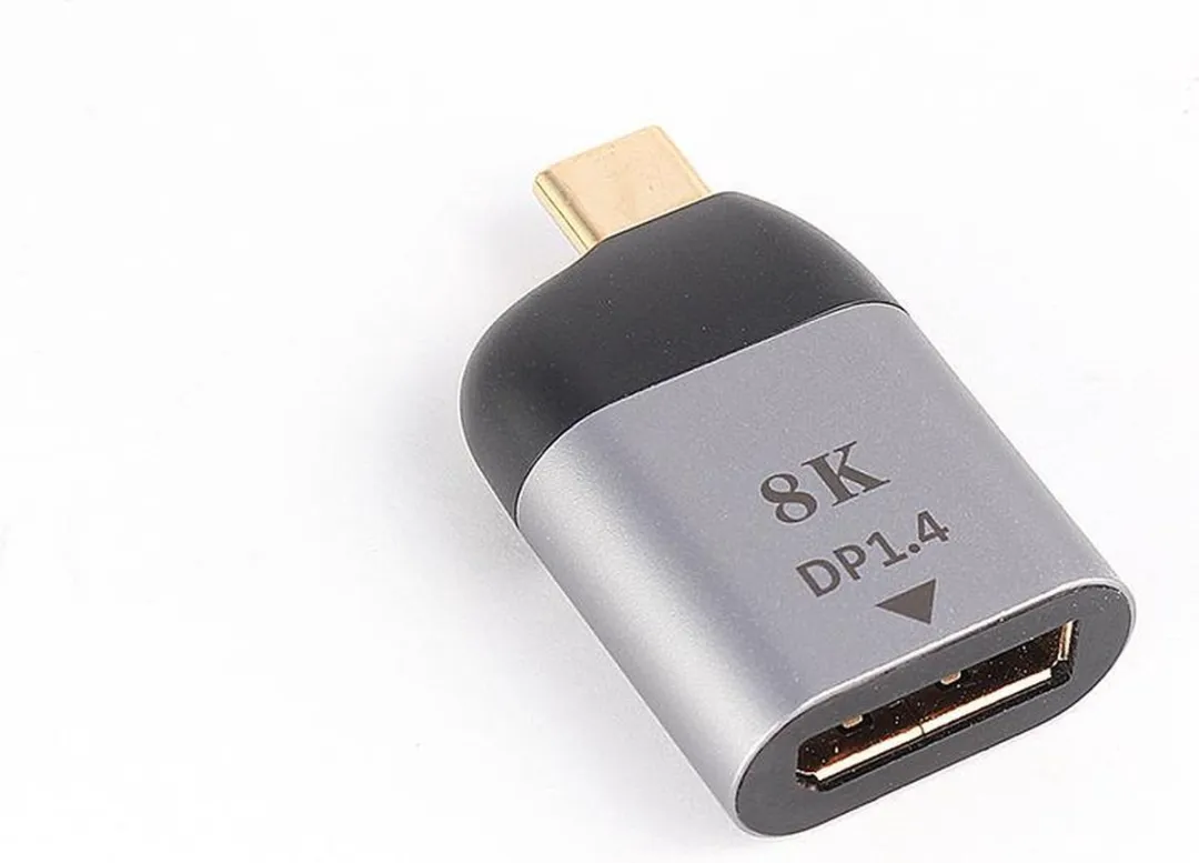 NÖRDIC C-DP USB-C naar DisplayPort Adapter - 8K 60Hz - Spacegrijs