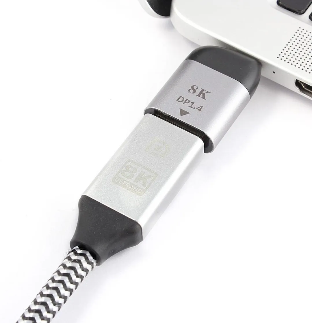 NÖRDIC C-DP USB-C naar DisplayPort Adapter - 8K 60Hz - Spacegrijs
