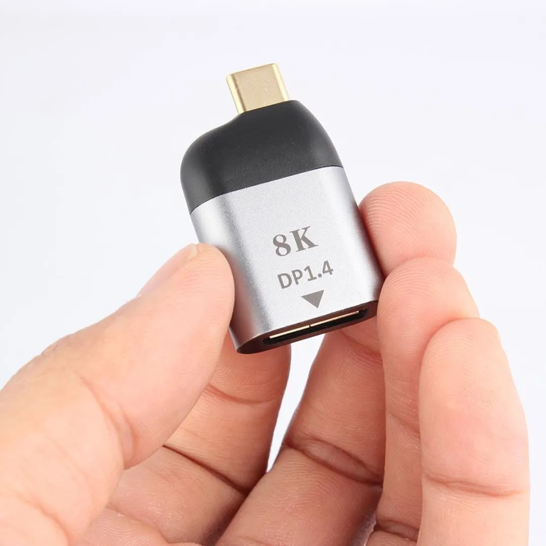 NÖRDIC C-DP USB-C naar DisplayPort Adapter - 8K 60Hz - Spacegrijs