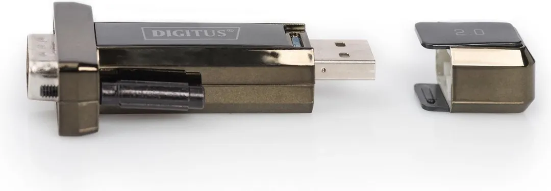 Digitus DA-70167 USB-Serieel Adapter - Vergulde stekker - 0,8m - Zwart - afbeelding 6 van 6