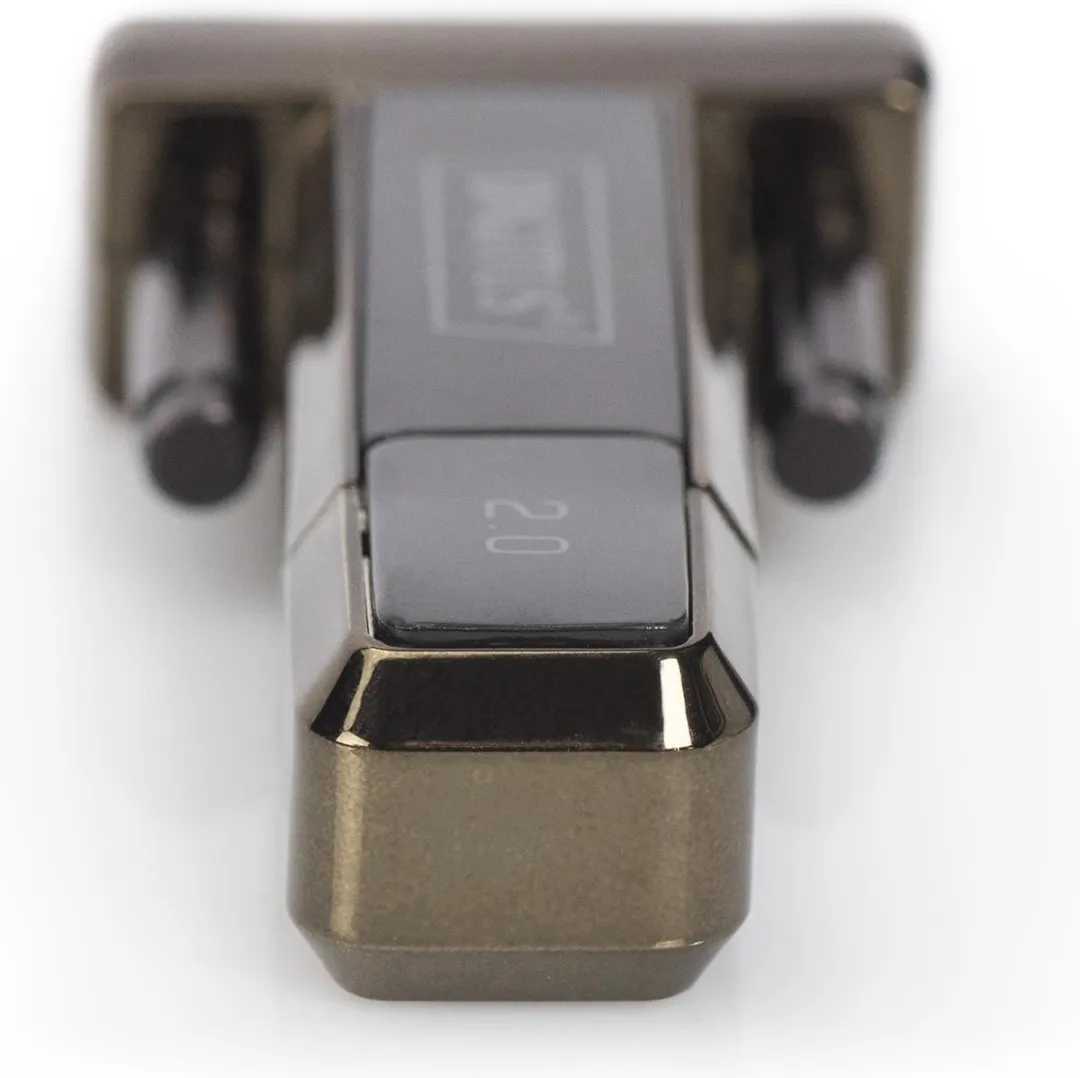 Digitus DA-70167 USB-Serieel Adapter - Vergulde stekker - 0,8m - Zwart