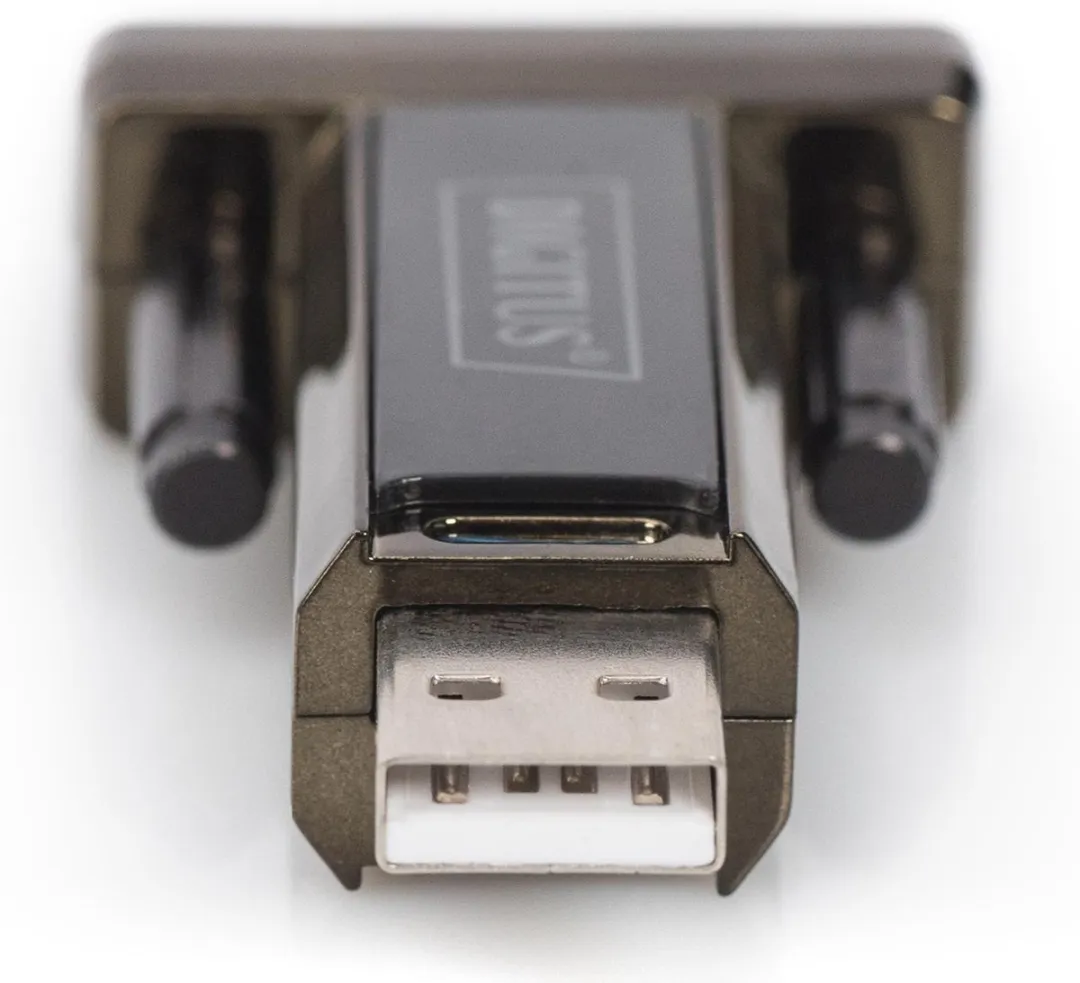 Digitus DA-70167 USB-Serieel Adapter - Vergulde stekker - 0,8m - Zwart