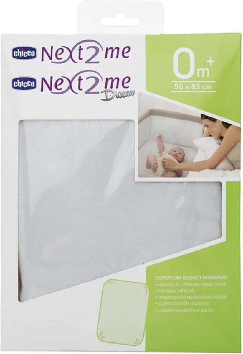 Chicco Matrasbeschermer Next2Me Wieg - 83x50cm Wit