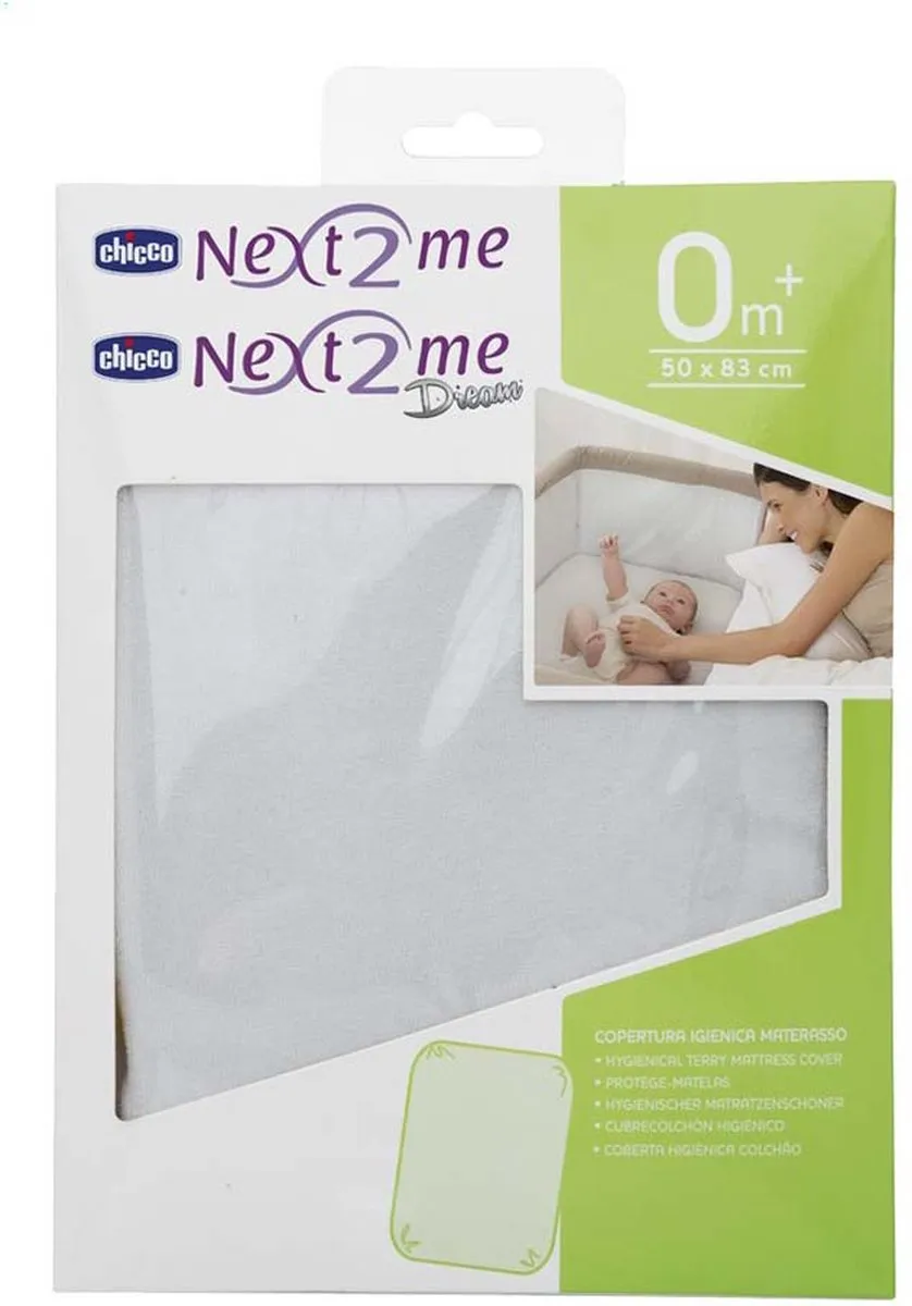 Chicco Matrasbeschermer Next2Me Wieg - 83x50cm Wit - afbeelding 6 van 6