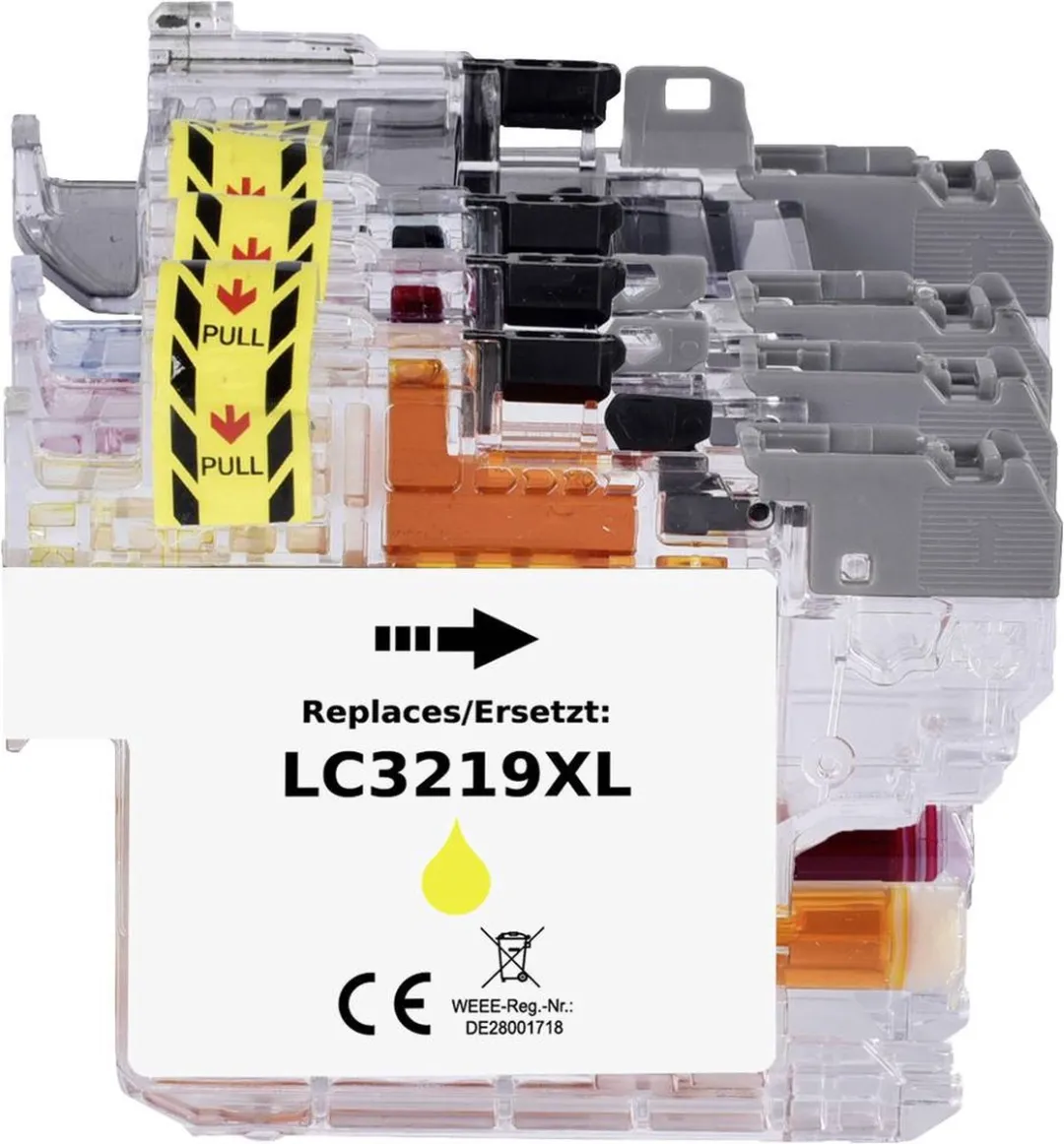 Renkforce Inktcartridge RF-5705474 - Zwart - o.a. Brother LC-3219XLBK/LM/LY