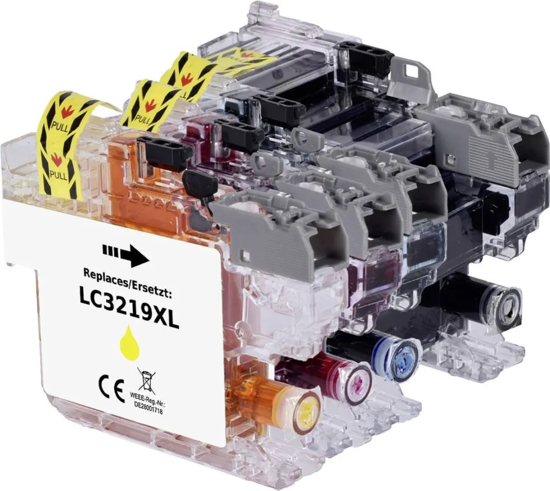 Renkforce Inktcartridge RF-5705474 - Zwart - o.a. Brother LC-3219XLBK/LM/LY