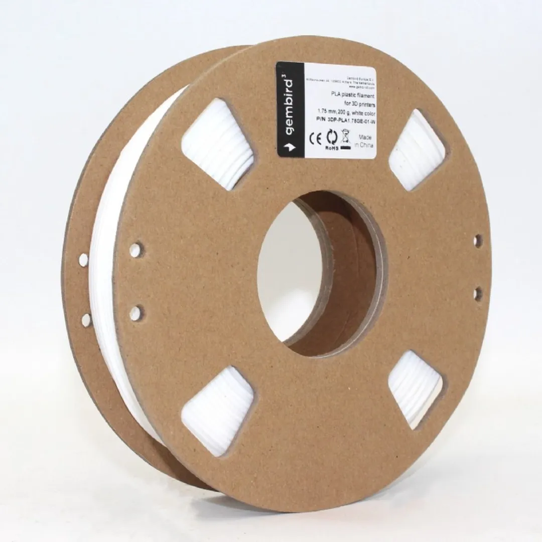 Gembird PLA Filament 1.75mm - 3x 200g - Zwart/Wit/Rood