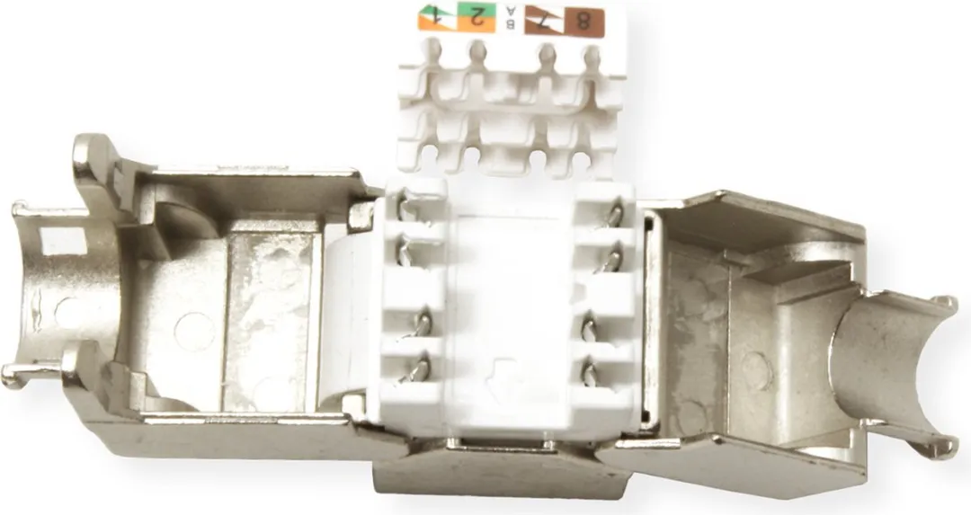 Value Cat.6A Keystone RJ-45 Afgeschermd Zilver