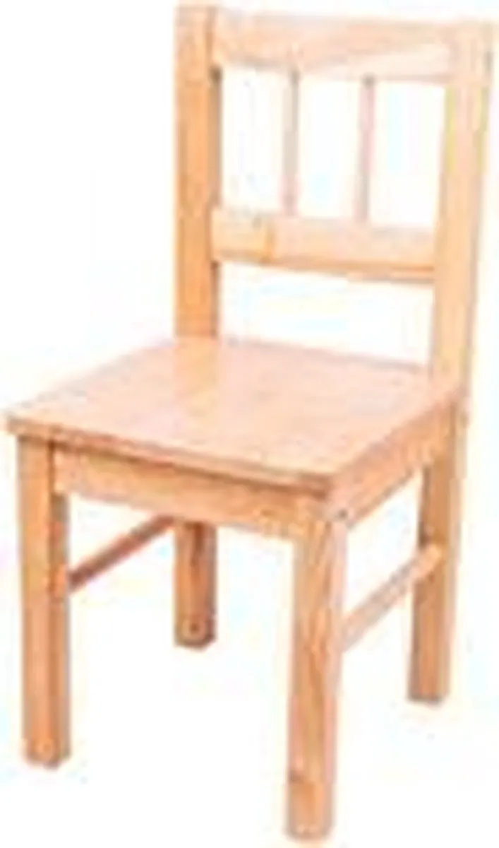 BIGJIGS Stoel Natuurlijk Hout - Multi
