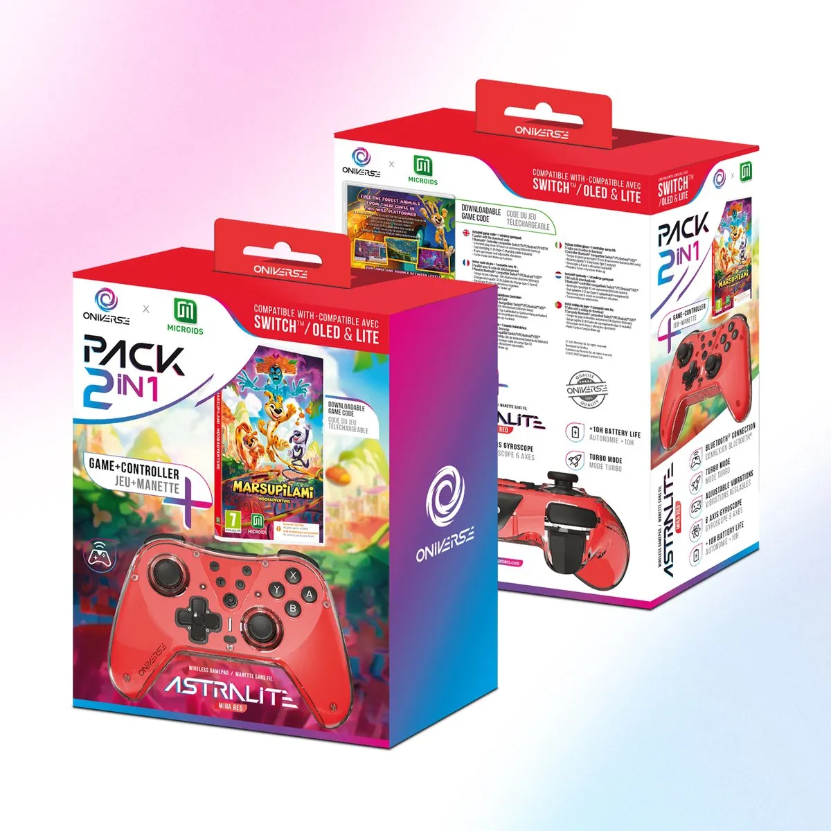 Mindscape ONIVERSE Astralite Controller + Marsupilami Code - Rood