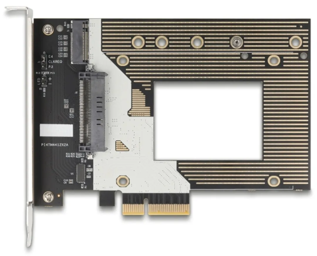 Delock PCIe 4.0 x4 Kaart NVMe M.2 110mm - Zwart/Zilver