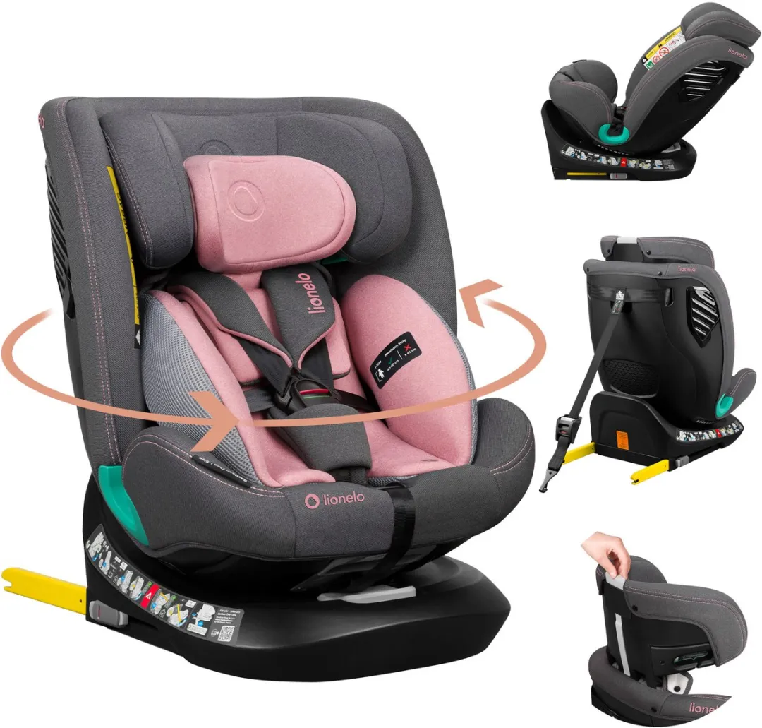 Lionelo Bastiaan One i-Size Autostoel 40-150cm - 4-in-1 ISOFIX - Zwart