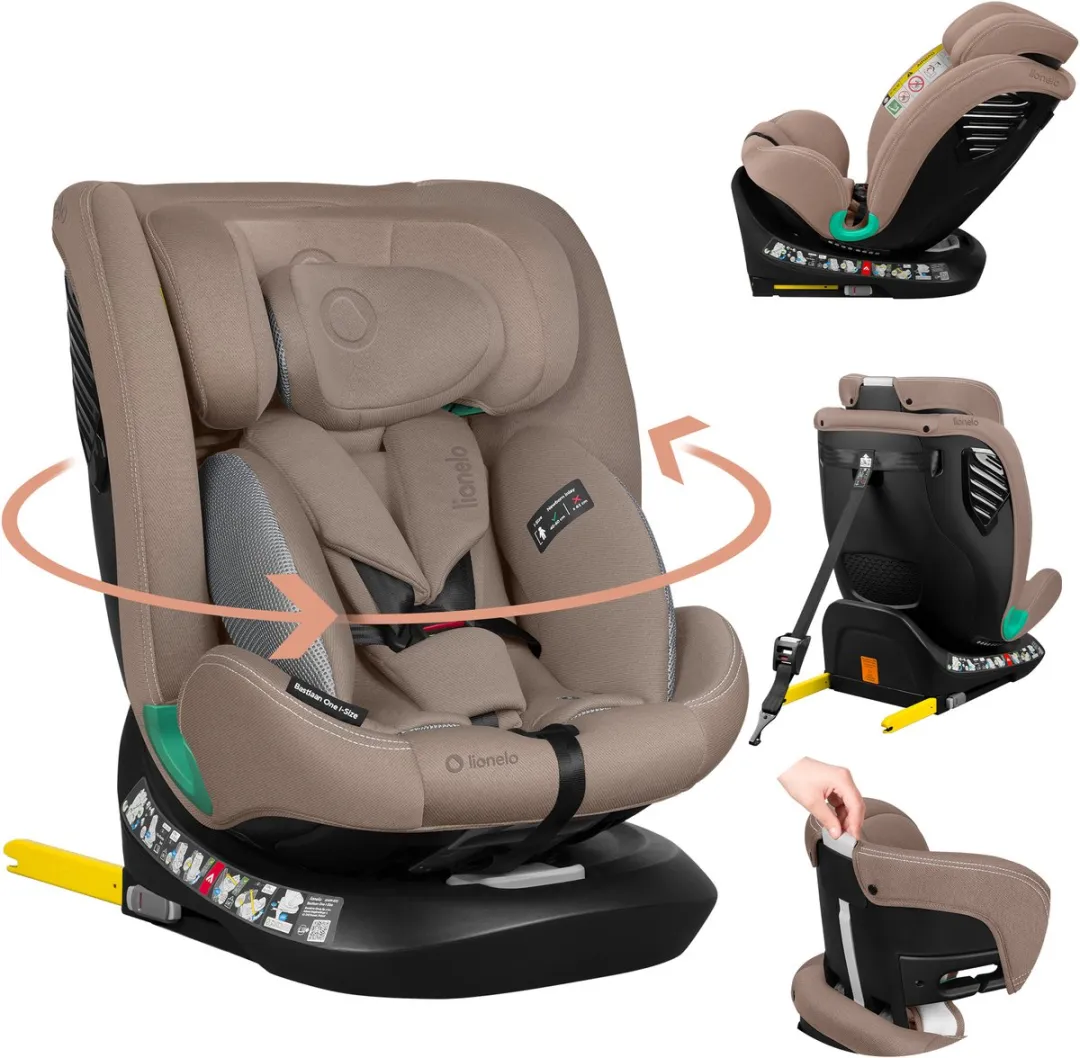 Lionelo Bastiaan One i-Size Autostoel 40-150cm - 4-in-1 ISOFIX - Zwart