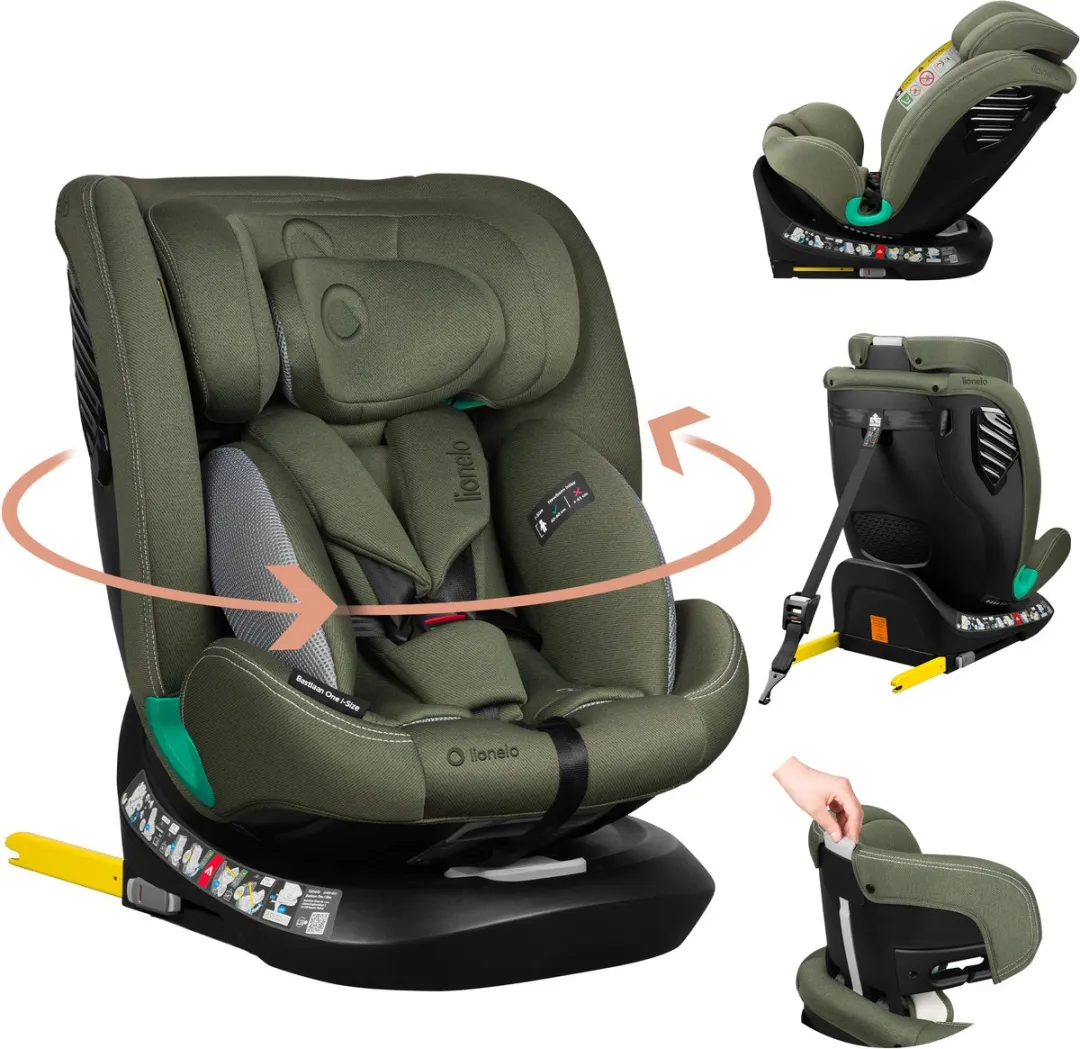 Lionelo Bastiaan One i-Size Autostoel 40-150cm - 4-in-1 ISOFIX - Zwart