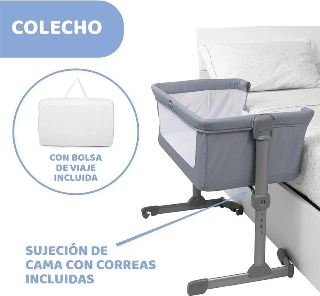 Chicco Next2Me Essential Co-Sleeper Wieg - Grijs