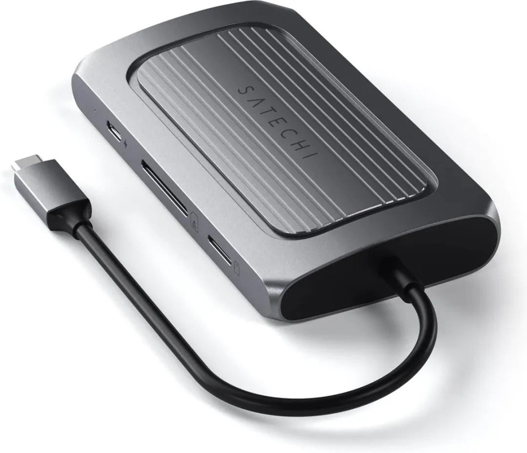 Satechi ST-U4MA3M USB4 Multiport Adapter - 8K HDMI - Grijs