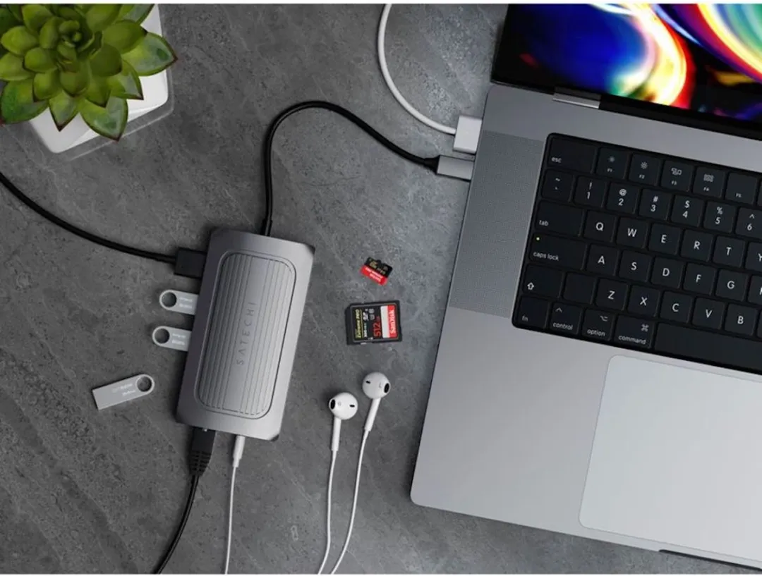 Satechi ST-U4MA3M USB4 Multiport Adapter - 8K HDMI - Grijs - afbeelding 6 van 6