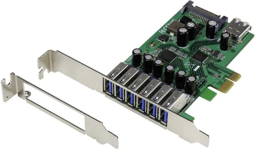 Renkforce RF-2390066 USB 3.2 Gen 1 PCIe-kaart 7 Poorten