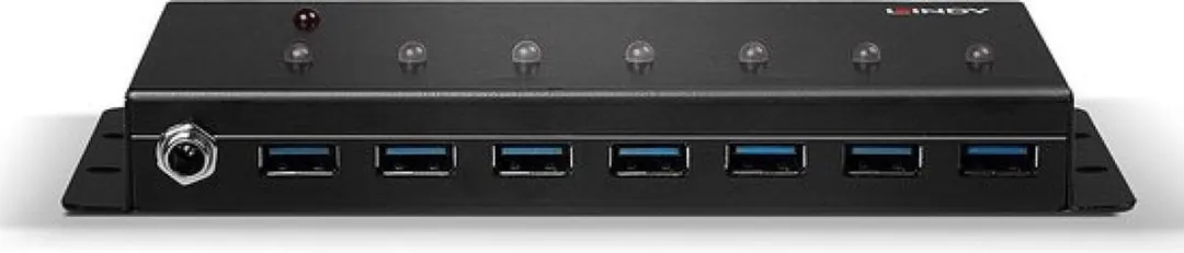 Lindy 43128 7-Poorts USB 3.0 Hub - Zwart