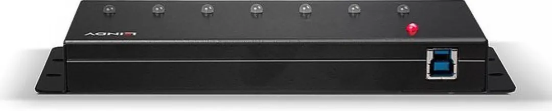 Lindy 43128 7-Poorts USB 3.0 Hub - Zwart