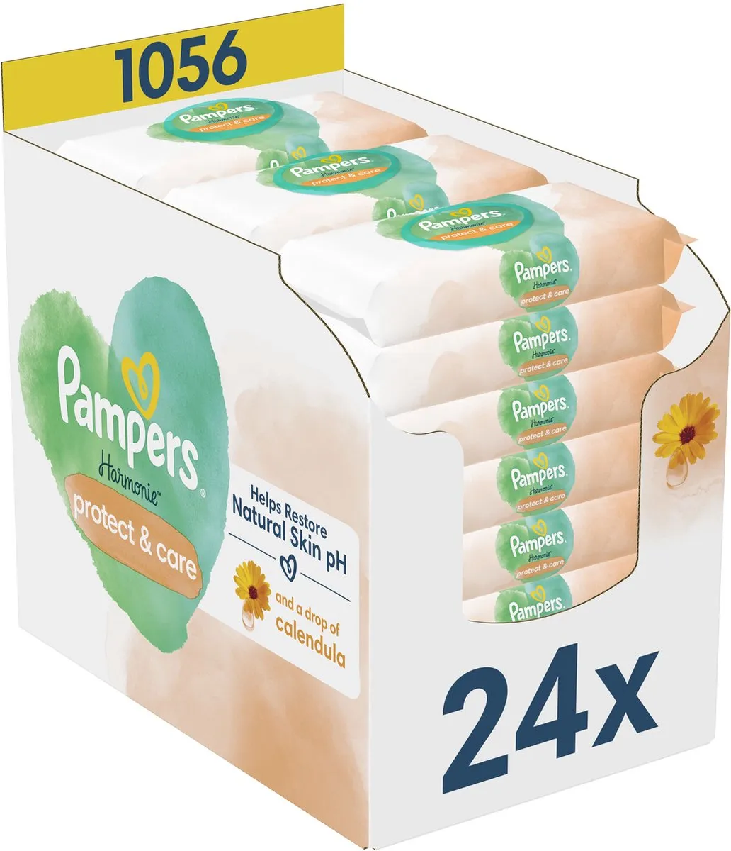Pampers Harmonie Protect & Care Billendoekjes Calendula