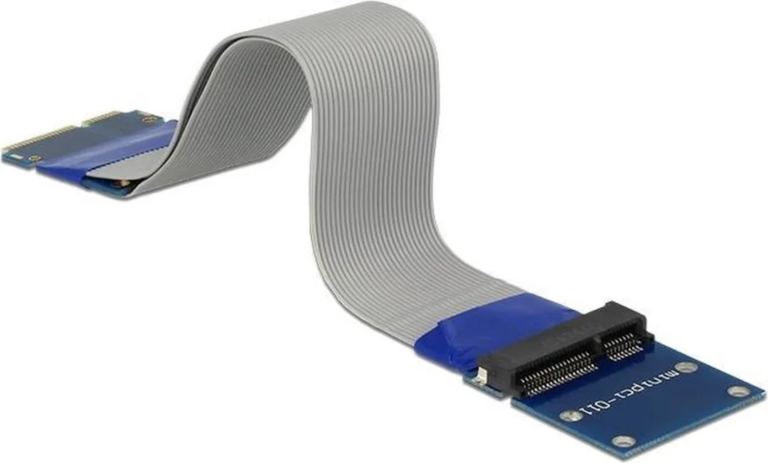Delock Mini PCI Express/mSATA Riserkaart 13cm - Zwart/Grijs