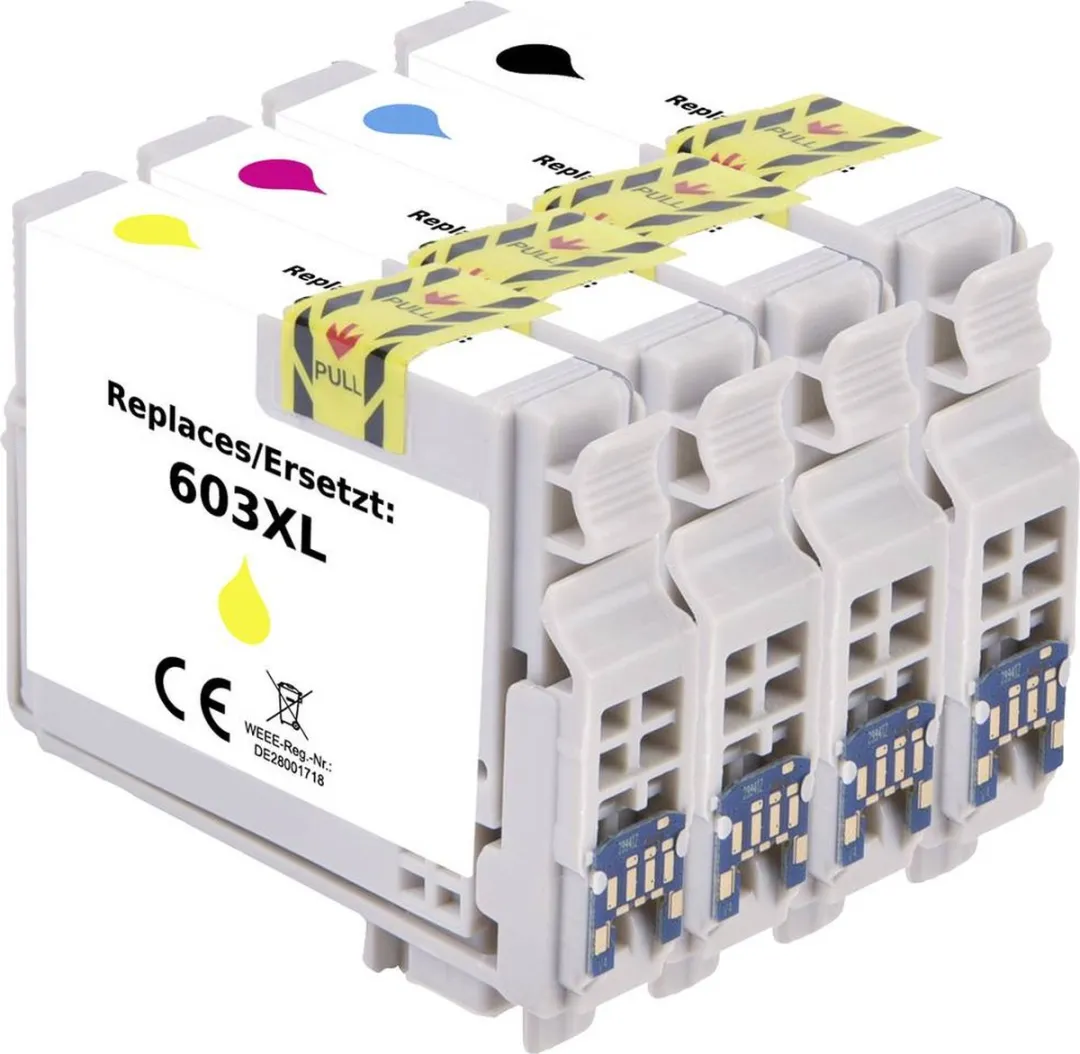 Renkforce Inktcartridge Compatibel Epson 603XL Combipack - Zwart/Cyaan/Magenta