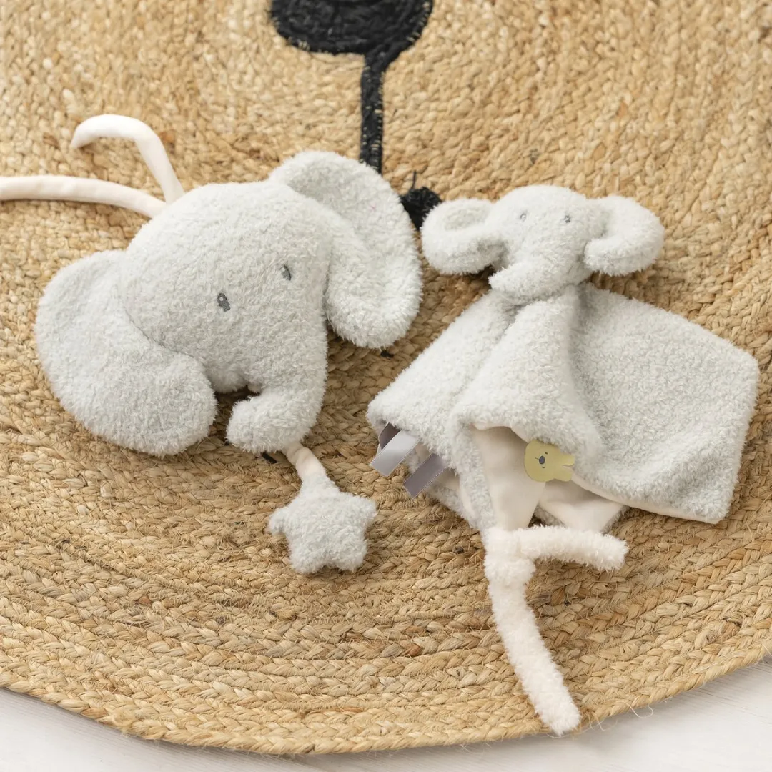 Nattou Teddy Knuffeldoekje Olifant 39cm - Grijs