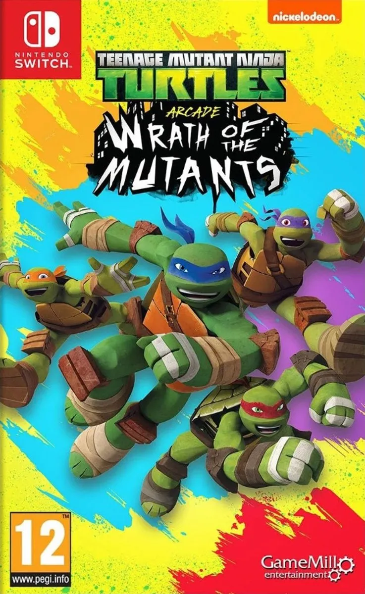 Mindscape Teenage Mutant Ninja Turtles Arcade Wrath of the Mutants Switch