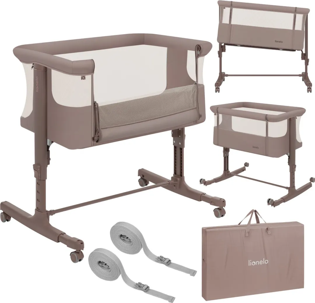 Lionelo Aurora 3-in-1 Co-Sleeper Beige - Babybedje tot 9kg