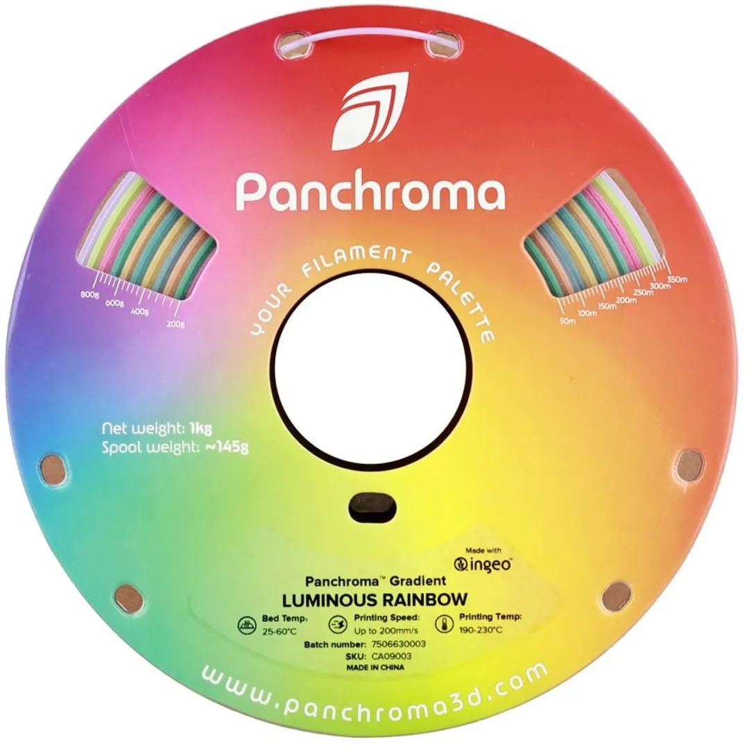 Polymaker Panchroma Rainbow PLA Filament 1.75mm - Luminous