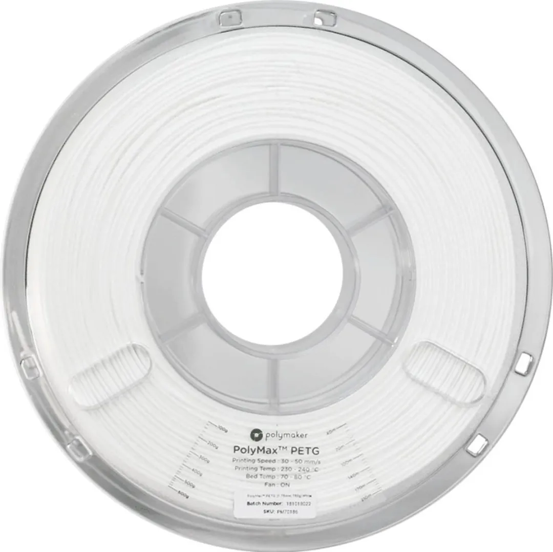 Polymaker PolyMAX Tough PETG Filament 1.75mm 750g - Wit