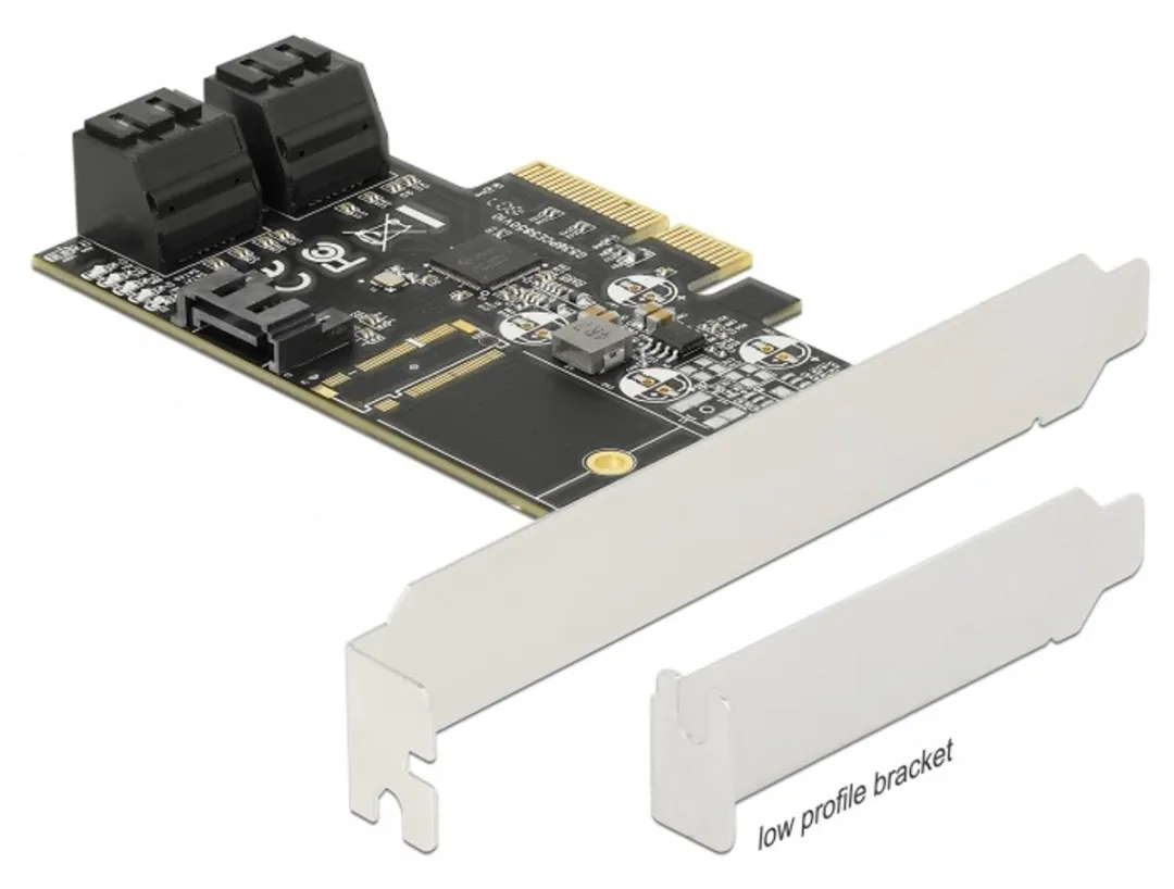Delock 5-Port SATA PCIe x4 Kaart