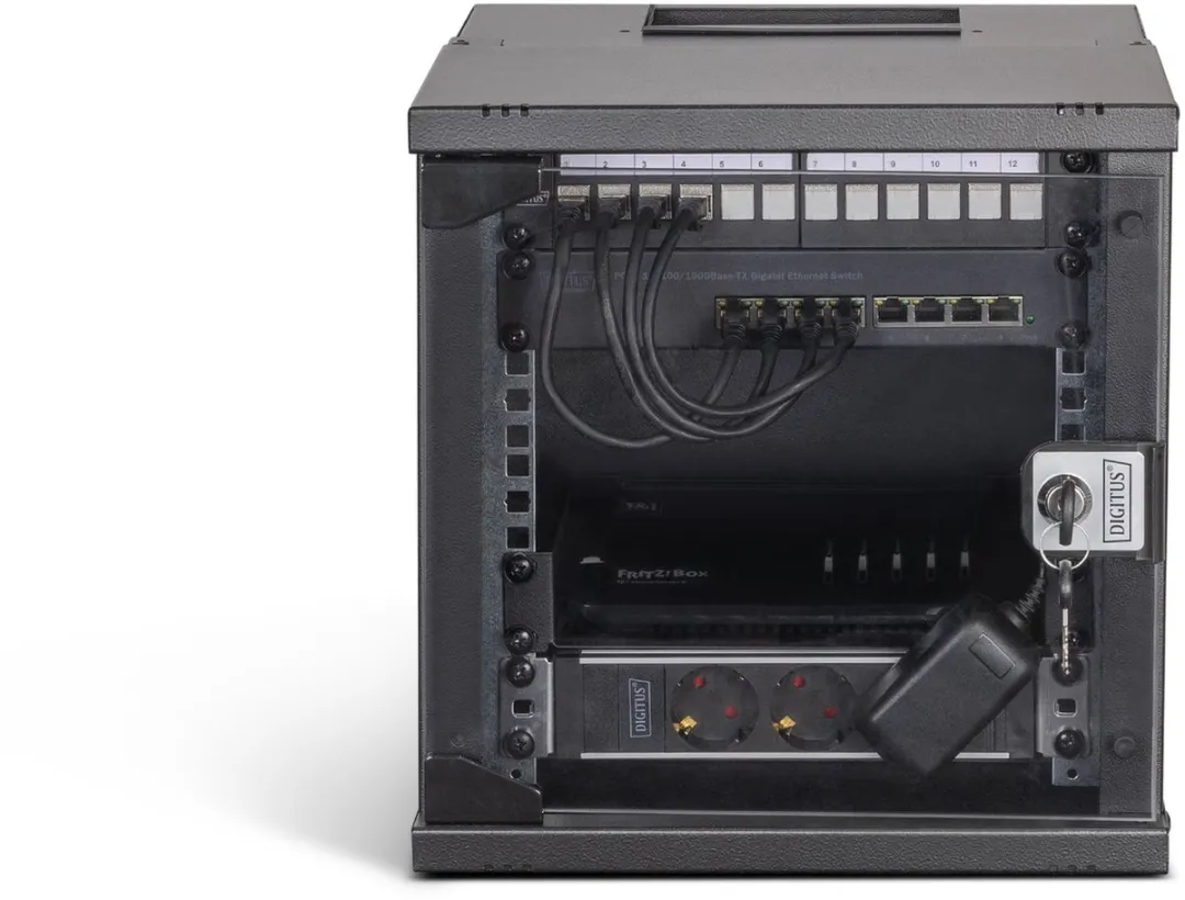 Digitus DN-49101-SET Rack 6HE Wandrek - 315x300mm Zwart