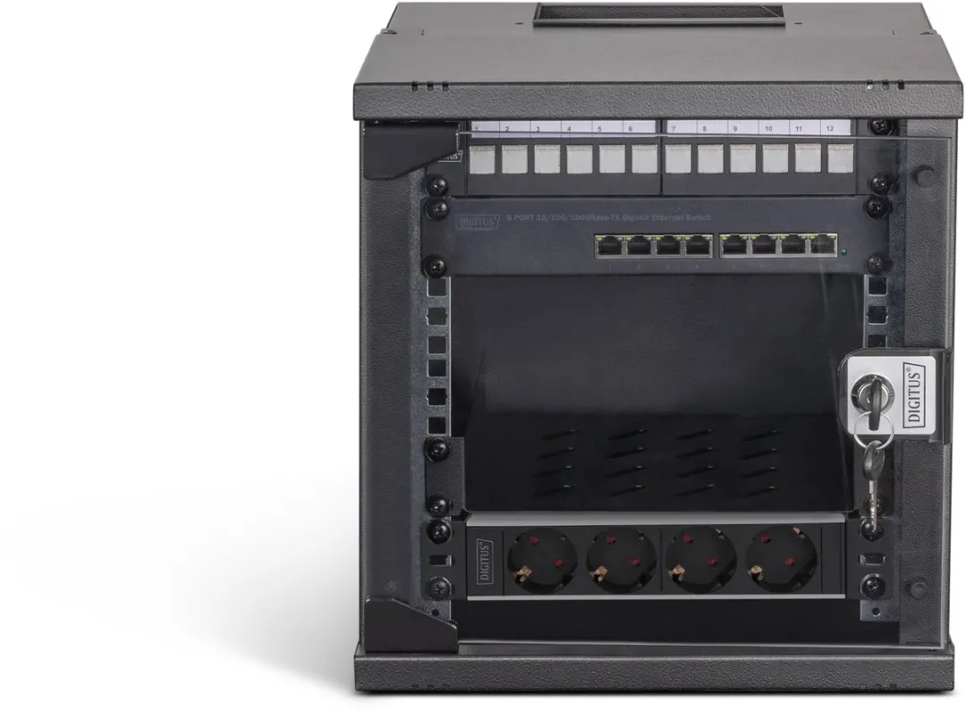 Digitus DN-49101-SET Rack 6HE Wandrek - 315x300mm Zwart