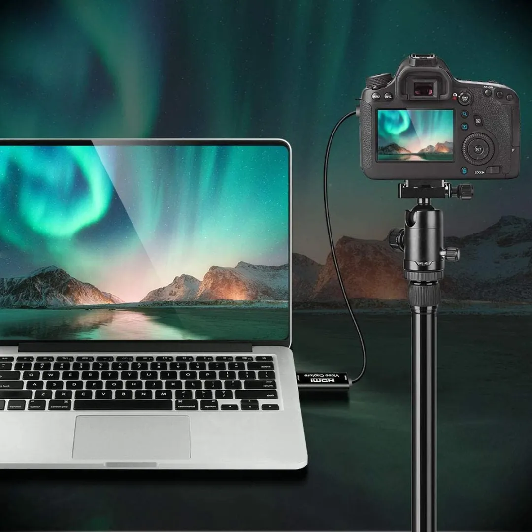 NÖRDIC VDCP HDMI naar USB Video Capture Adapter - 4K 30Hz - Zwart - afbeelding 6 van 6