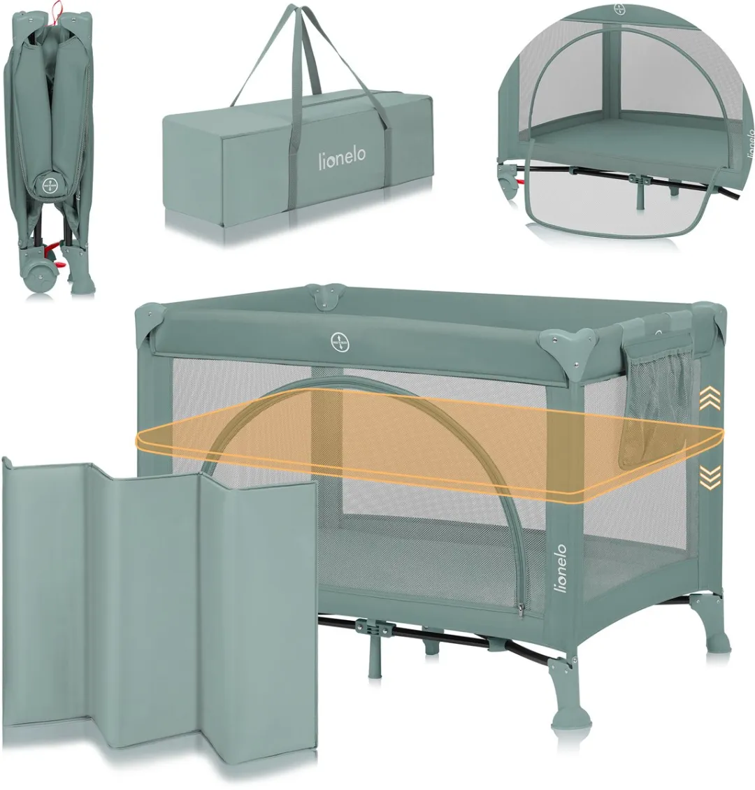 Lionelo Laura Compact 3-in-1 Reisbedje