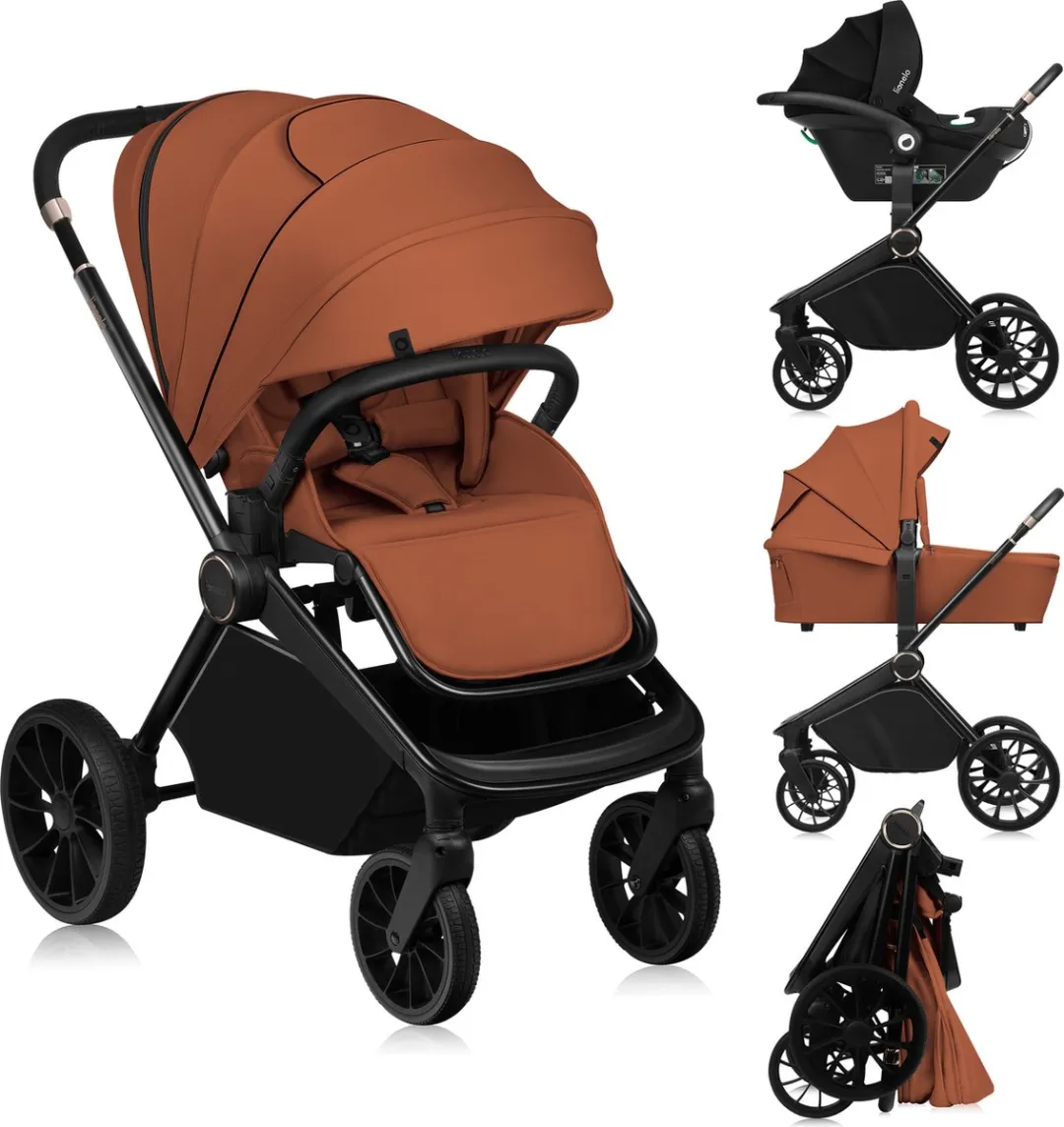 Lionelo Mika Plus Kinderwagen 3in1 - Groen - i-Size Autostoel
