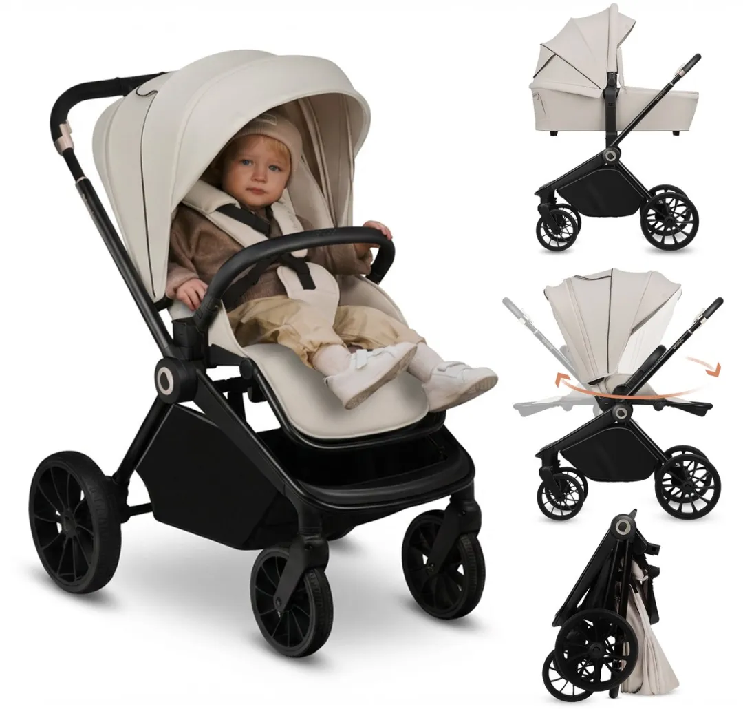 Lionelo Mika Plus Kinderwagen 3in1 - Groen - i-Size Autostoel