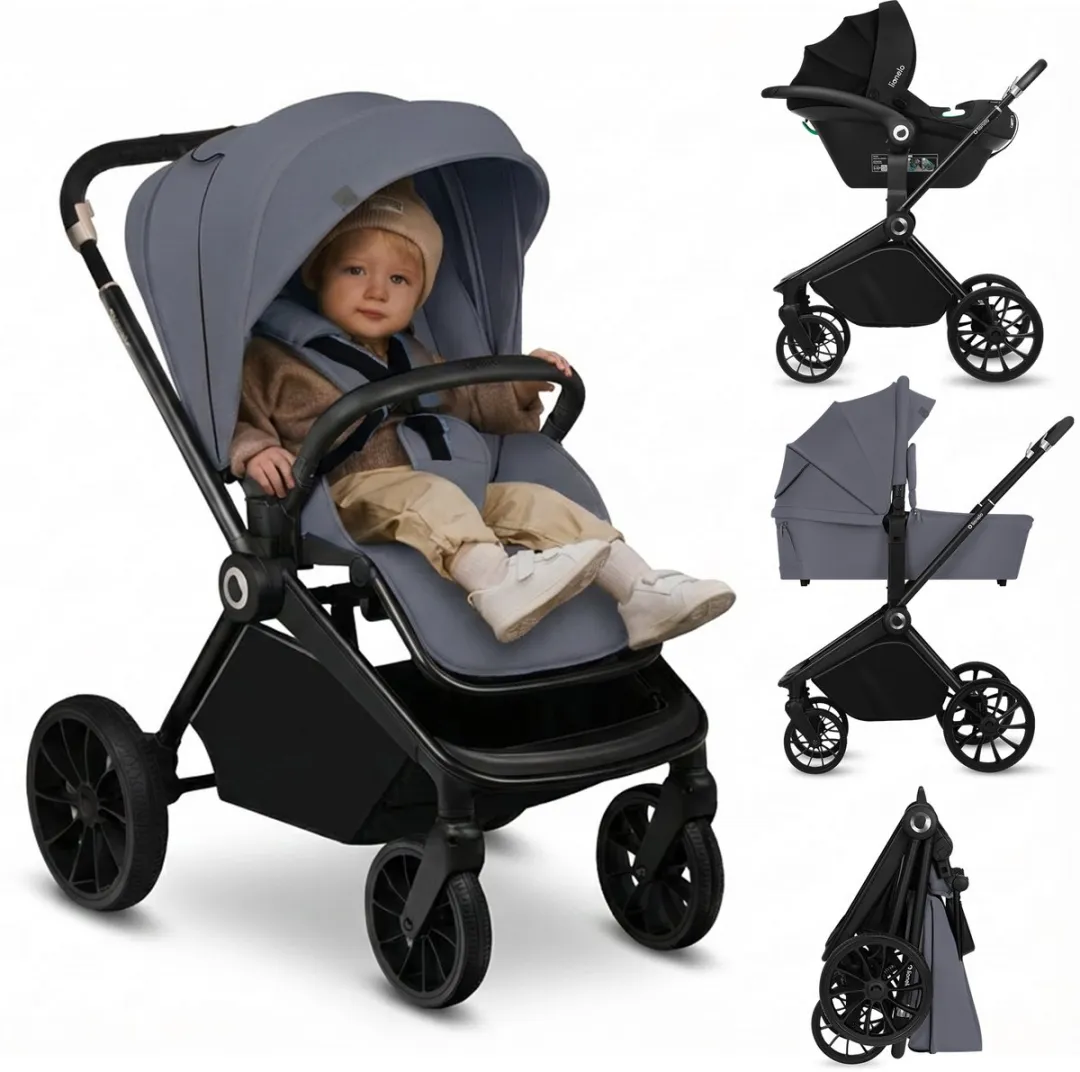 Lionelo Mika Plus Kinderwagen 3in1 - Groen - i-Size Autostoel
