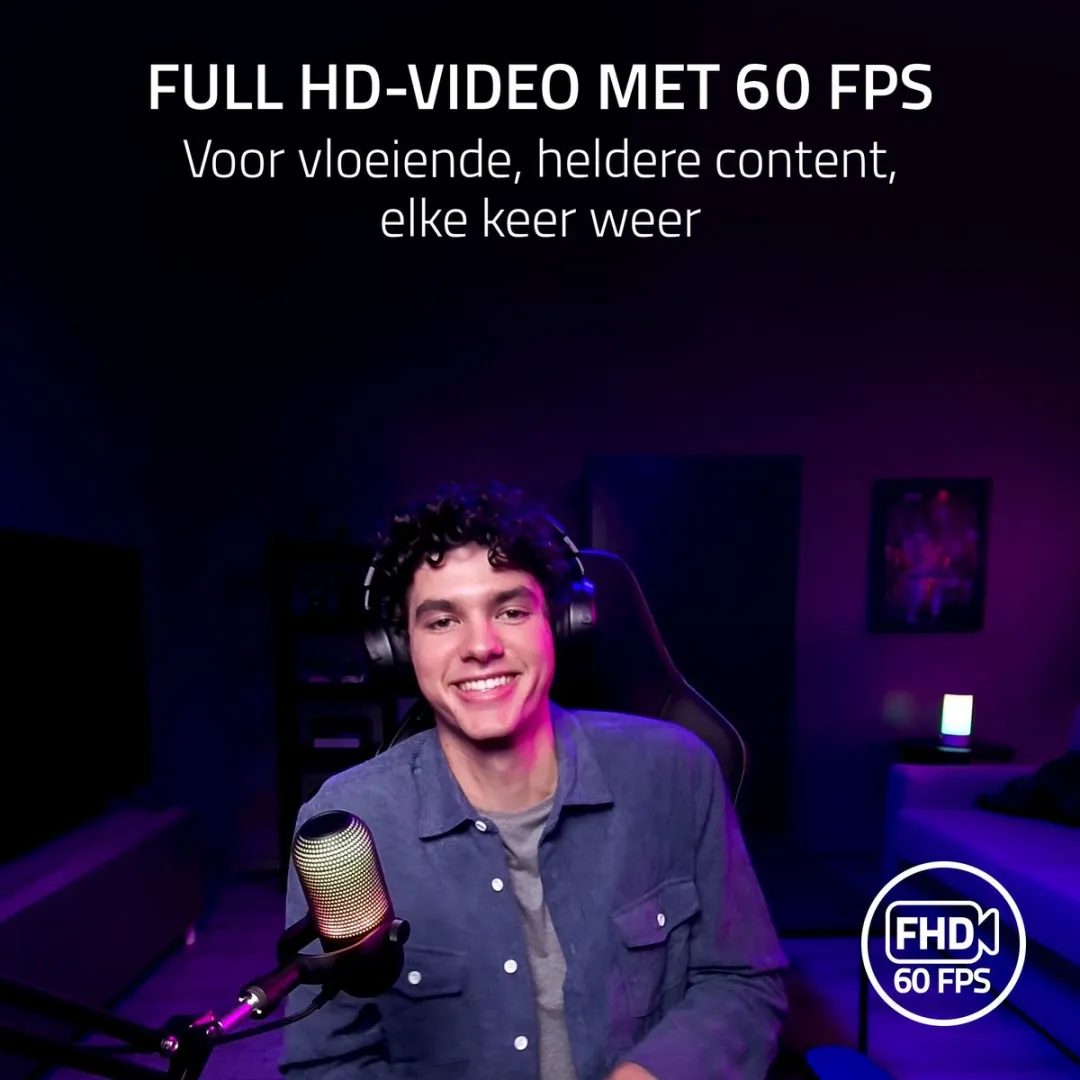 Razer Kiyo V2 X Webcam RZ19-05380100-R3M1 - 1440p - 60FPS - Zwart