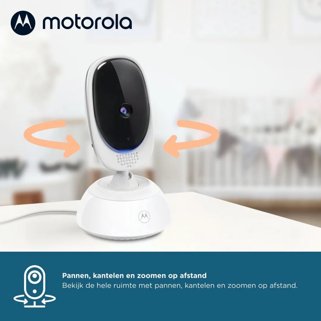 Motorola VM75 Babyfoon met Camera - 5 inch Wit