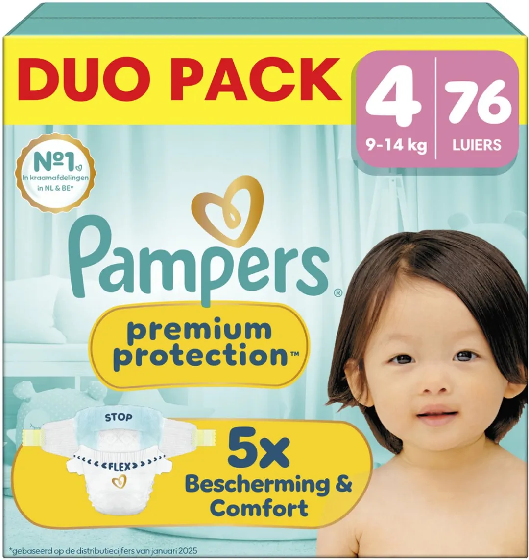 Pampers Premium Protection Maat 4 Luiers