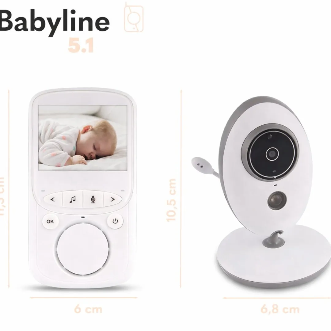 Lionelo Babyfoon met Camera 2.4" - Wit