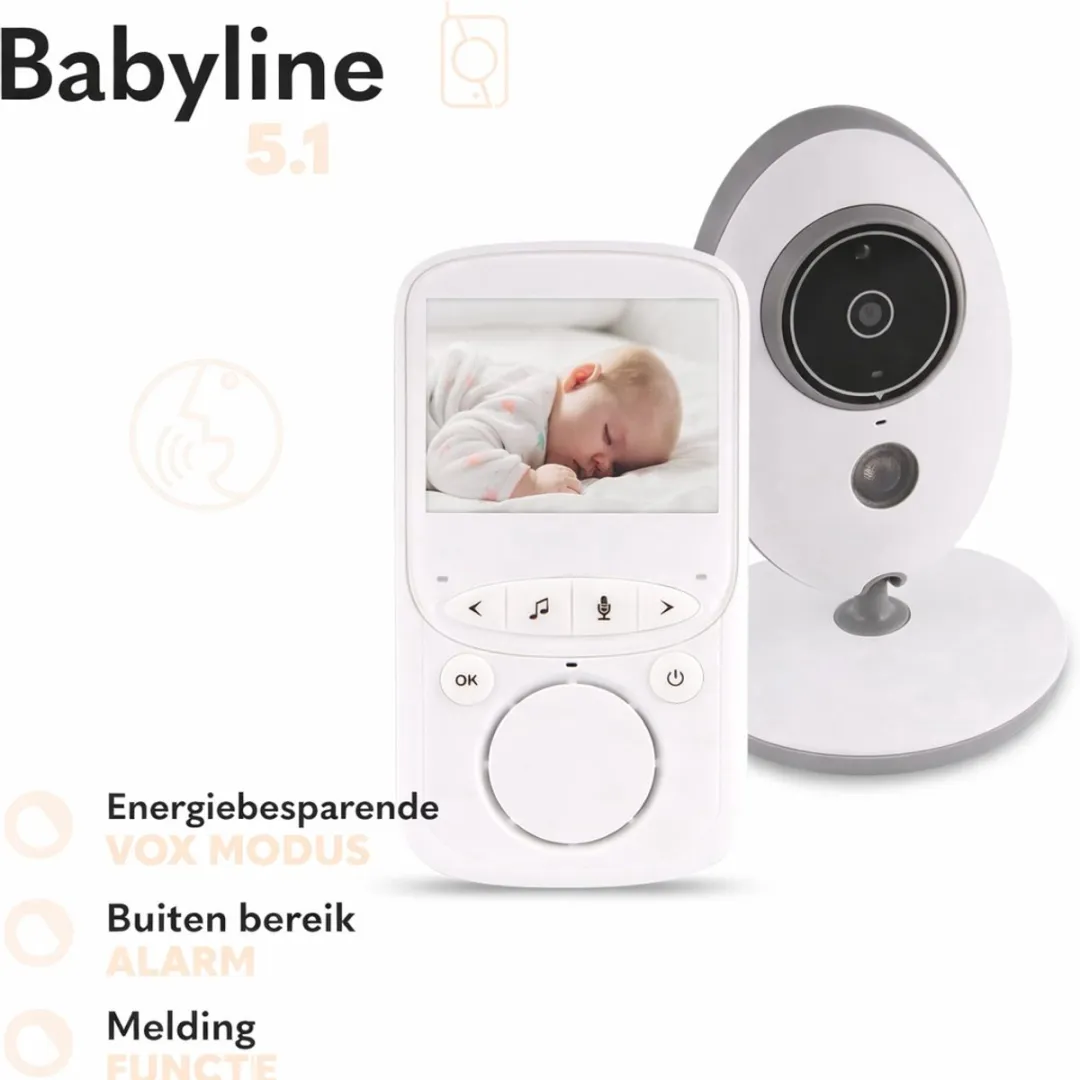 Lionelo Babyfoon met Camera 2.4" - Wit