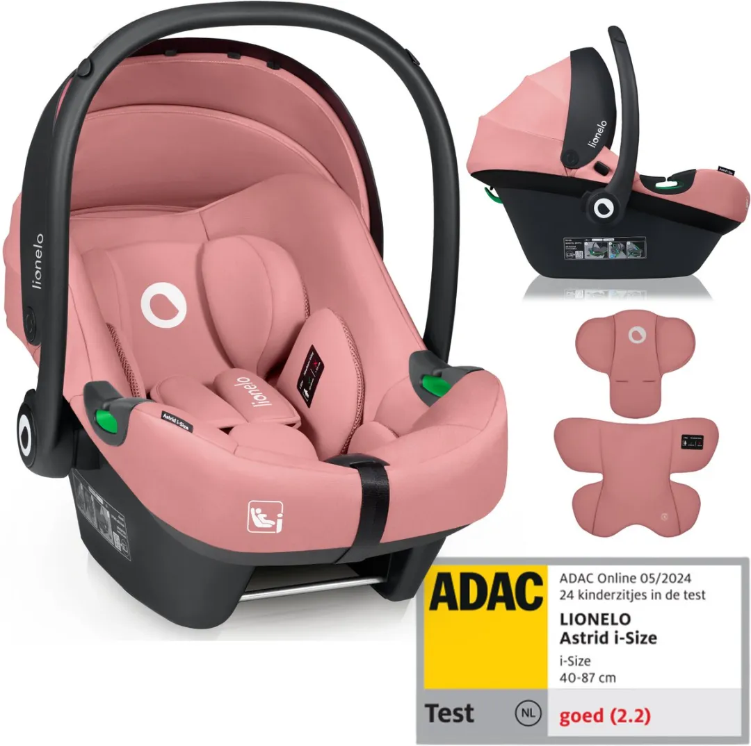 Lionelo Astrid i-Size Autostoel 40-87cm - Zwart/Grijs