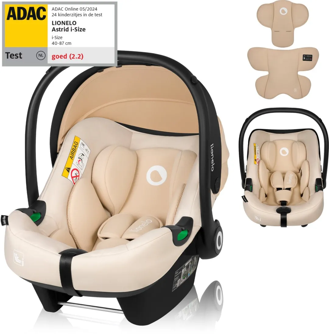 Lionelo Astrid i-Size Autostoel 40-87cm - Zwart/Grijs
